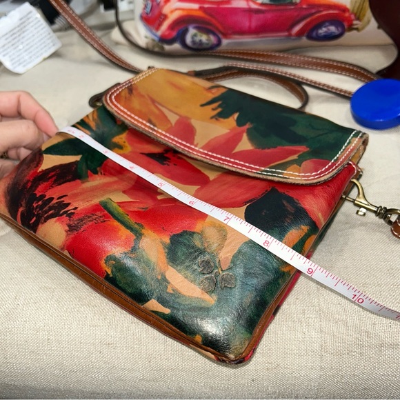 Patricia Nash Leather Spring Multicolor Balluri Tooled Crossbody Bag Florence - Picture 14 of 15